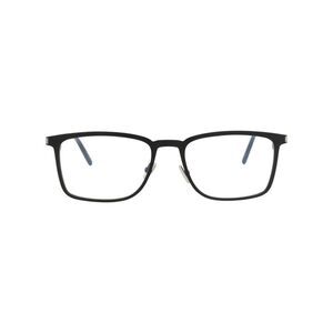 Saint Laurent Square-Frame Metal Optical Frames Black Mens